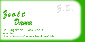 zsolt damm business card